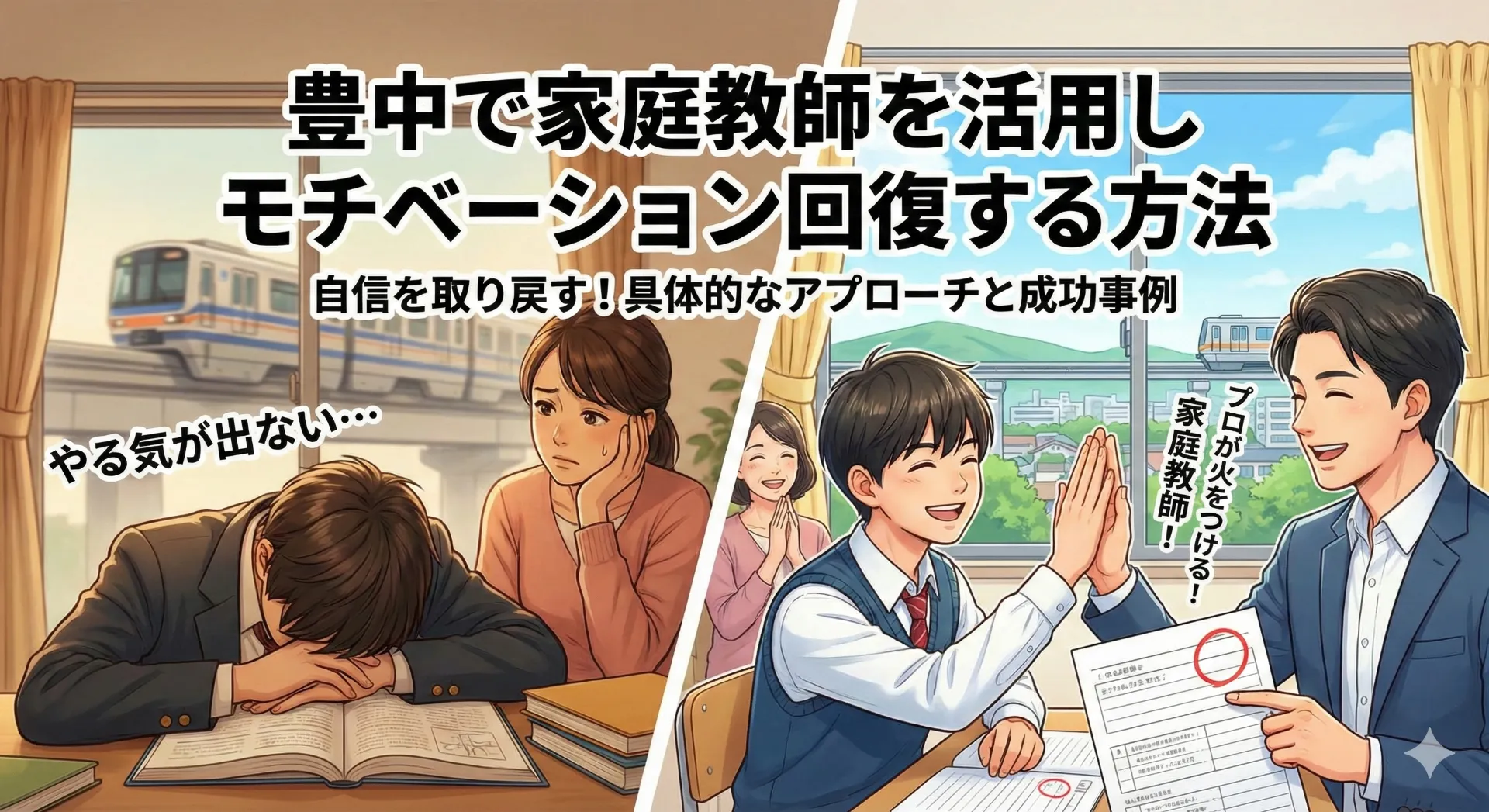 豊中で家庭教師を使ってモチベーションを回復する実践ガイド
